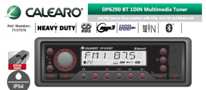 RADIO SAMOCHODOWE CALEARO DP6290BT USB+AUX+FLAC+BT HEAVY DUTY